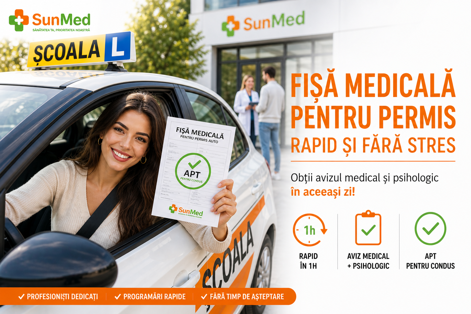 Fișă medicală pentru permis – SunMed Tulcea